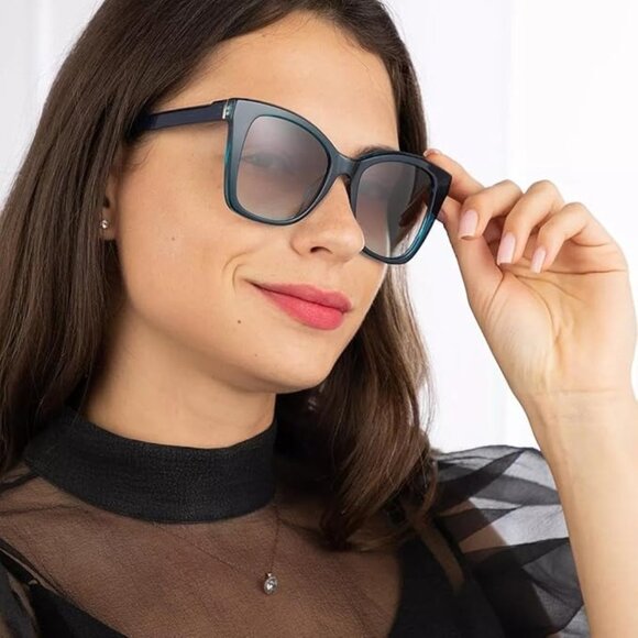 Calvin Klein Women's Rectangular Sunglasses Blue Ck22530s - Picture 9 of 9